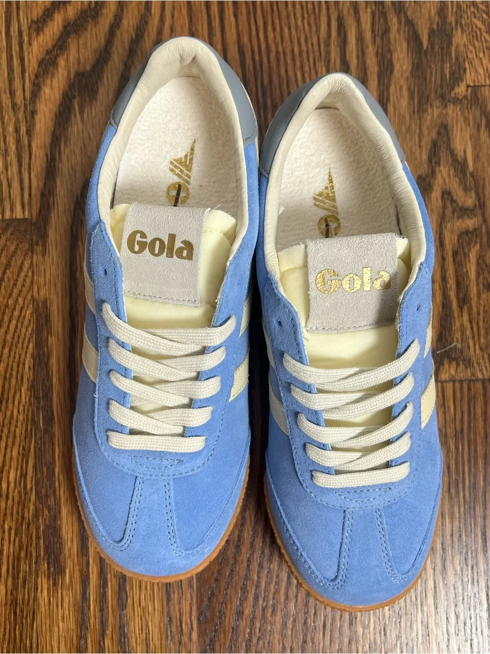 NIB Gola Cornflower Blue Suede Sneakers - Picture 3 of 5